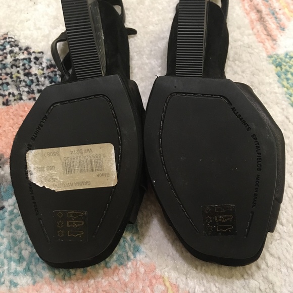 All Saints Spitalfields Lucite Wedge Sandals-Size 37 - Picture 10 of 16